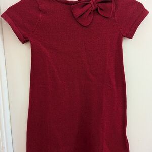H&M Red Sheath Dress with Peter Pan Collar